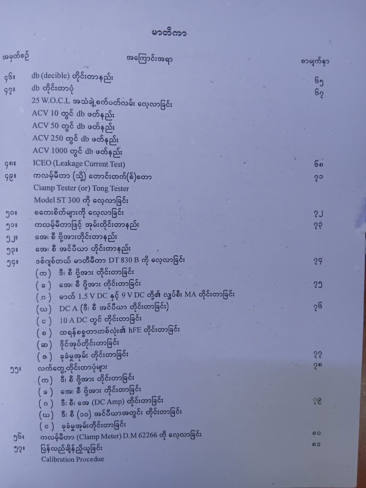 မီတာအမျိုးမျိုးစကေးဖတ်နည်းနှင့်တိုင်းတာဆက်သွယ်ပုံများ [ဦးအုန်းမြိုင် (လျှပ်စစ်)]