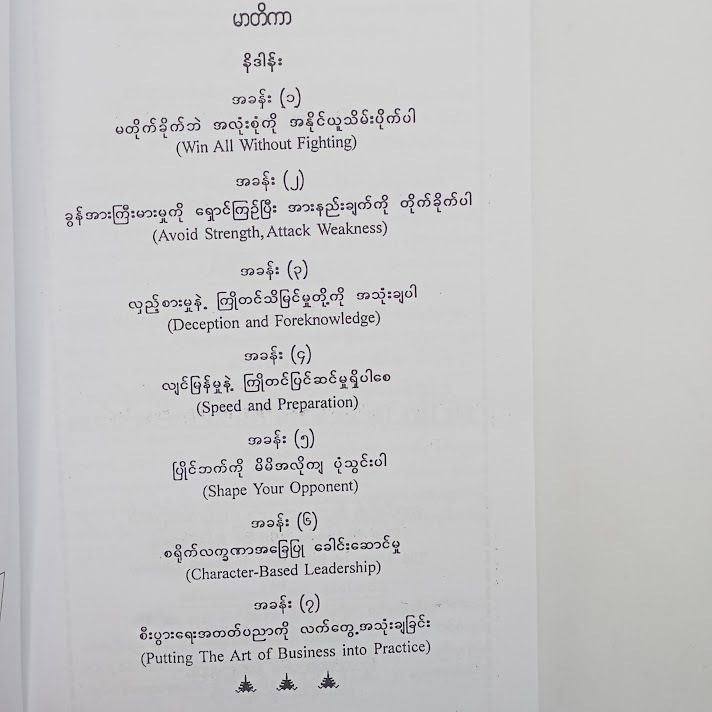 ဆွန်ဇူးစစ်မြေပြင်အတွေးနဲ့ စီးပွားရေးအမြင် - ဝင်းသိန်းဦး