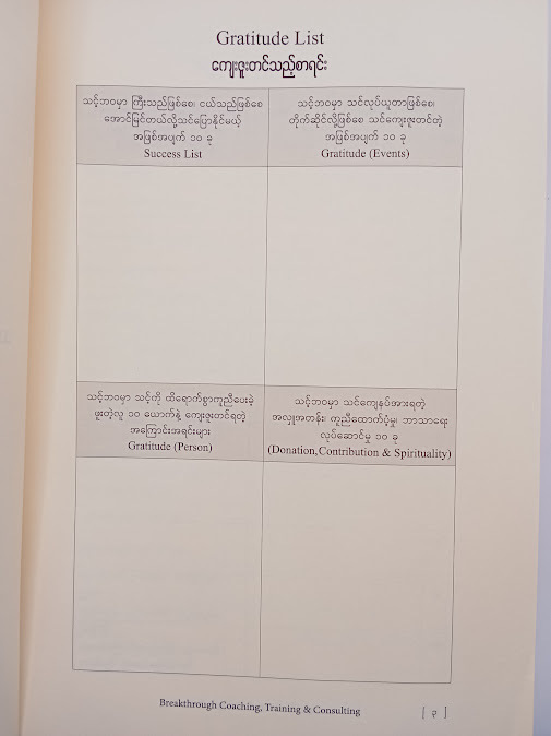 Business Executive Quarterly Planning System - နိုင်ဝင်းအောင် (CEO Coach)